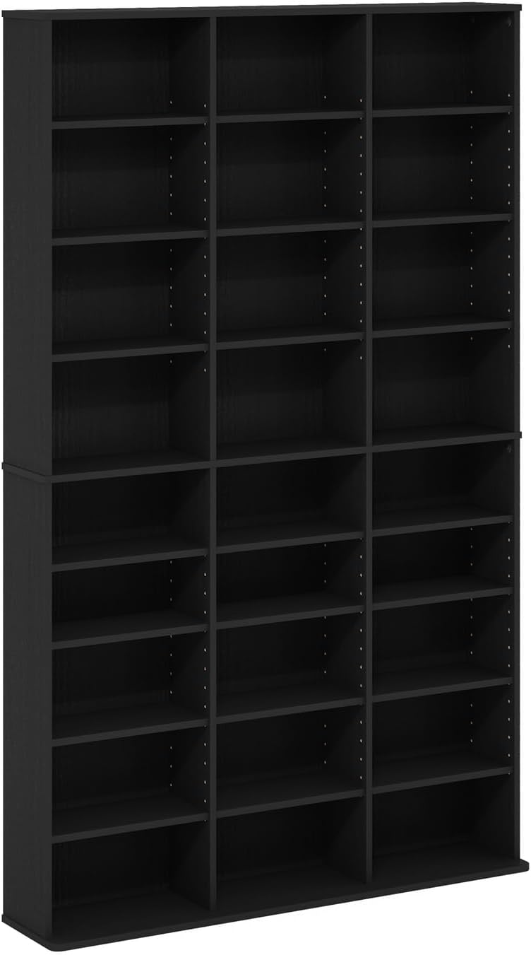 24‑Tier Adjustable Multimedia Storage Tower