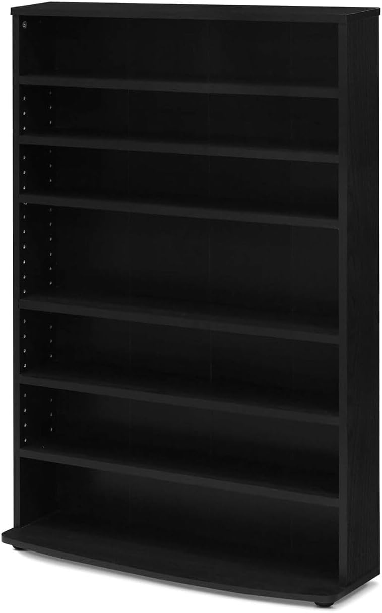 6‑Tier Adjustable Multimedia Storage Tower