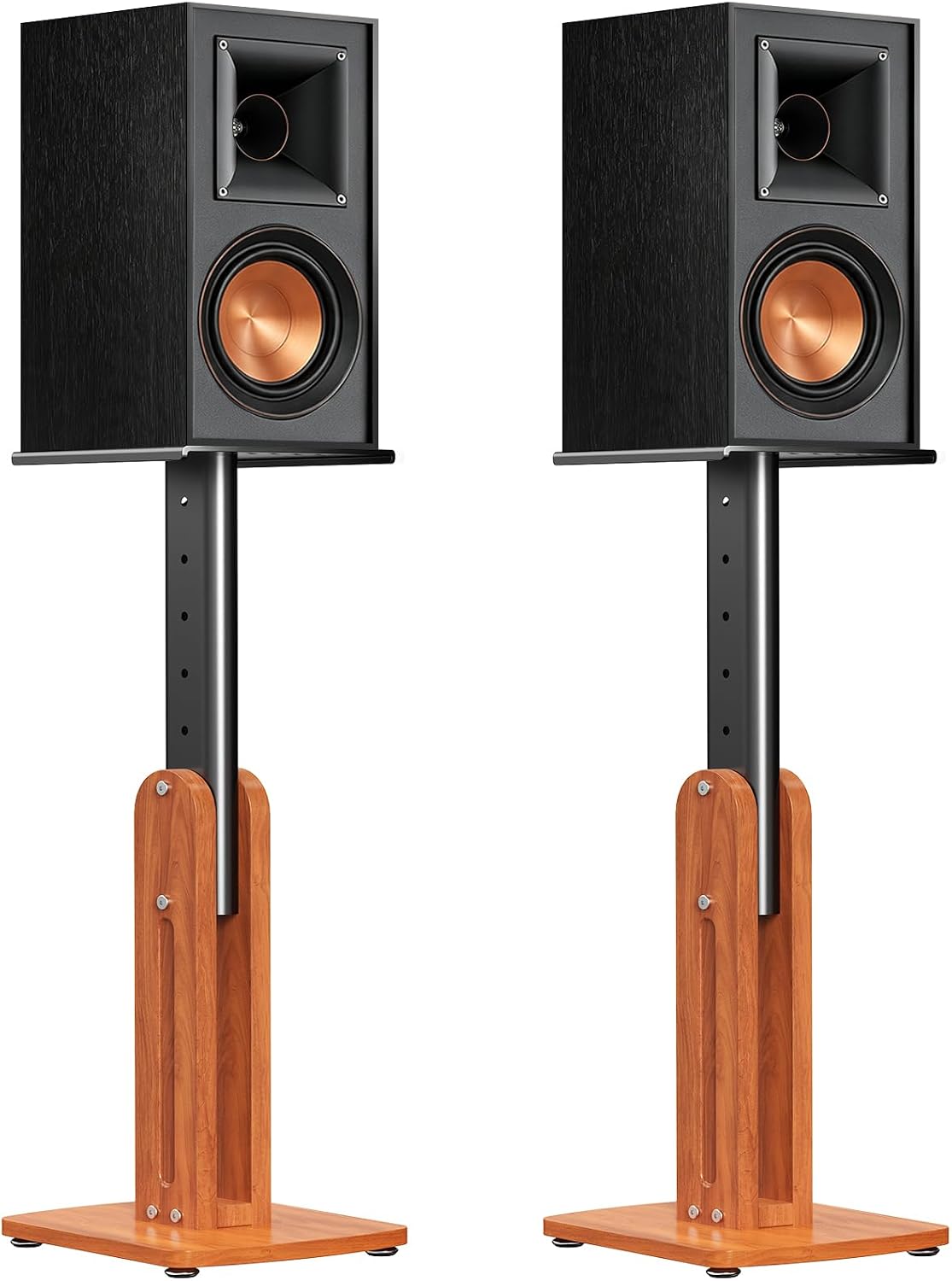Solid Wood Monitor Speaker Stands Pair