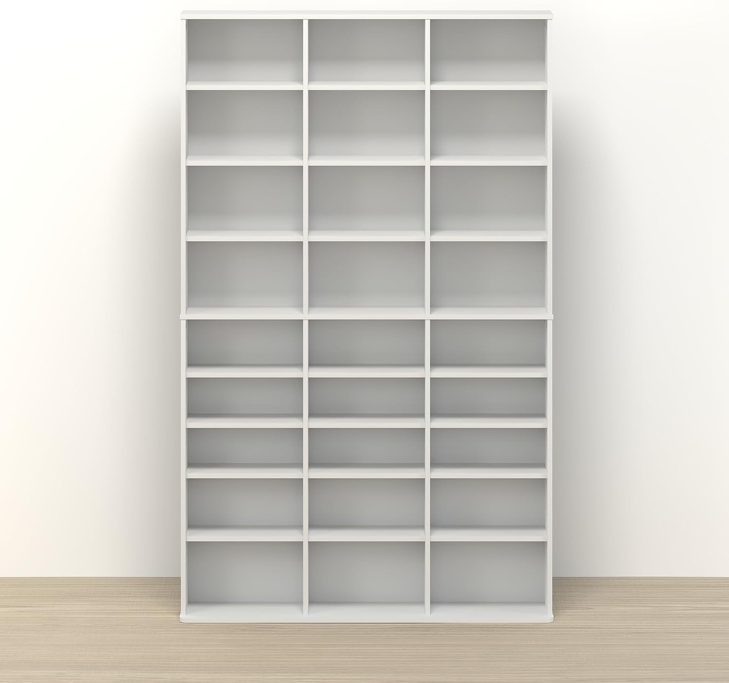 24‑Tier Adjustable Slim Media Storage Cabinet