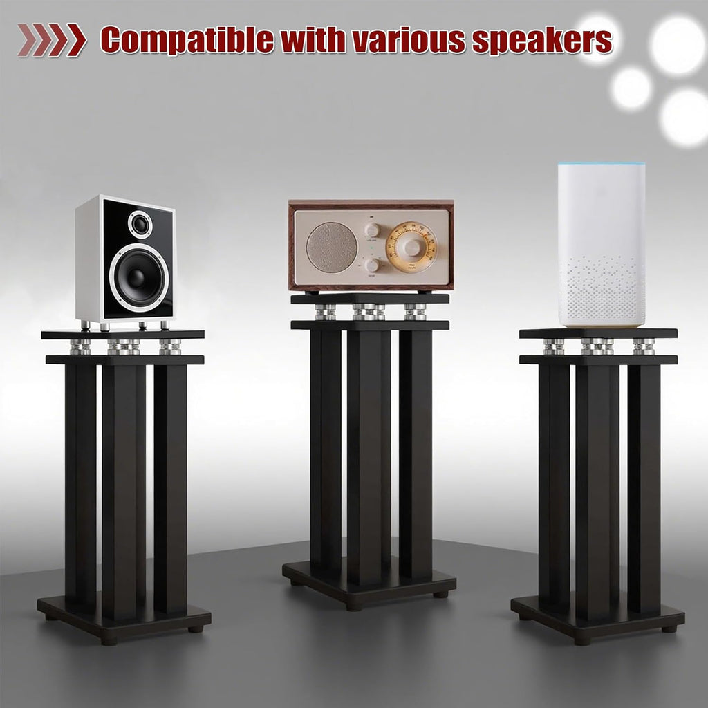 Heavy‑Duty Spring Isolation Speaker Stands Pair