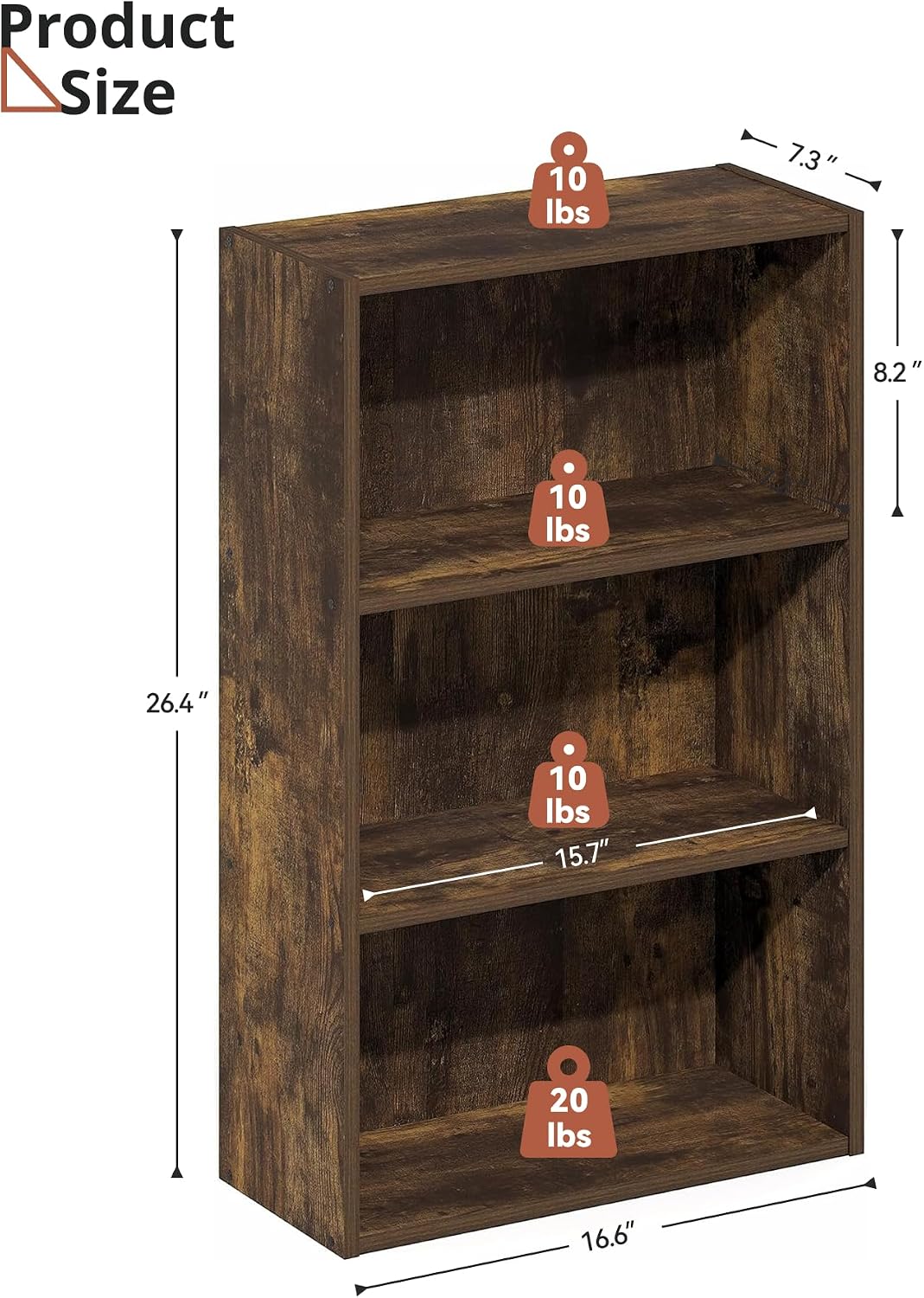 3‑Tier Freestanding Media Storage Tower Organizer