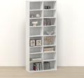 16‑Shelf Adjustable Media Storage Tower Organizer
