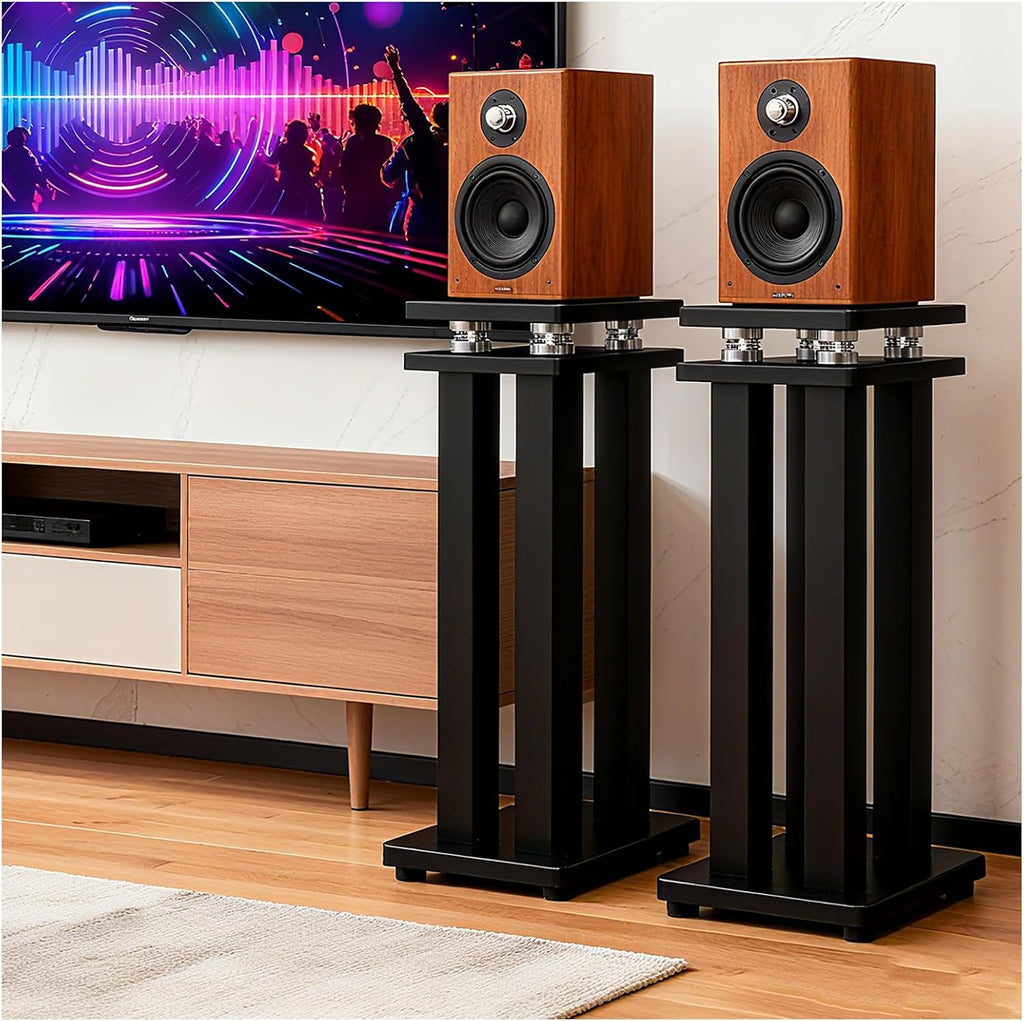 Heavy‑Duty Spring Isolation Speaker Stands Pair