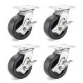 Heavy‑Duty Swivel Caster Wheels With Brake