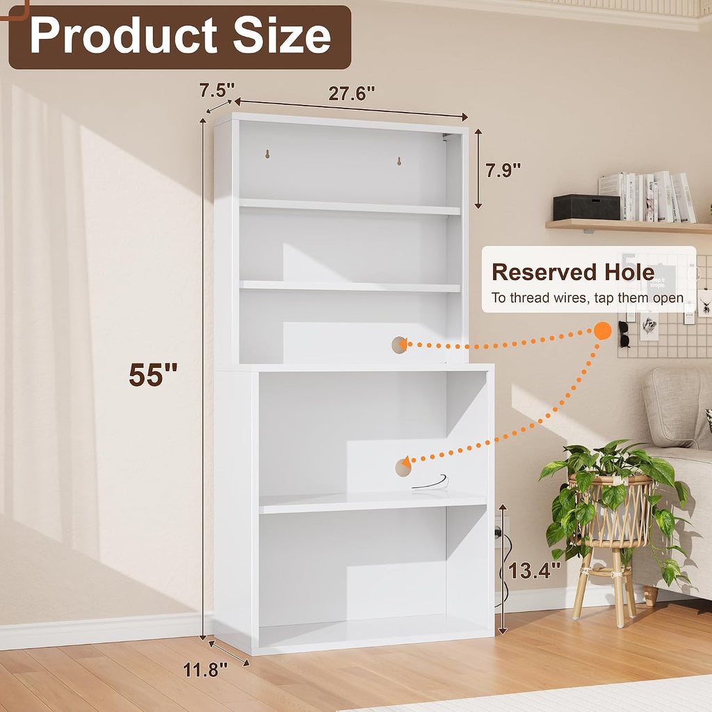 5‑Tier Multimedia Media Storage Tower