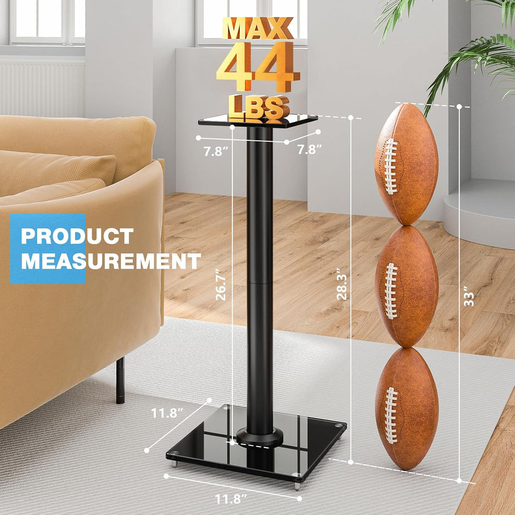 Swivel Heavy‑Duty Bookshelf Speaker Stands Pair