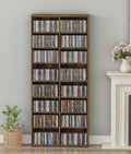 16‑Tier Adjustable Multimedia Storage Cabinet